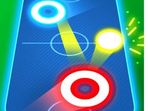Air Hockey Glow: Neon Arcade Game
