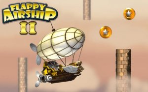 Flappy Airship 2: Power Up Arcade Game Online - Arcade Game