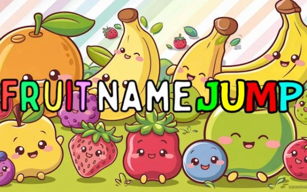 Fruit Name Jump: Kids Learning Game Online