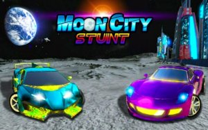 Moon City Stunt Racing Online Arcade Game