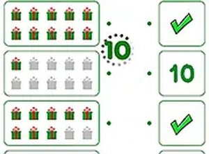 Festive Number Matching Game