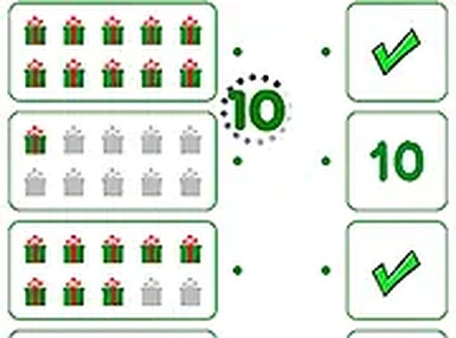 Festive Number Matching Game