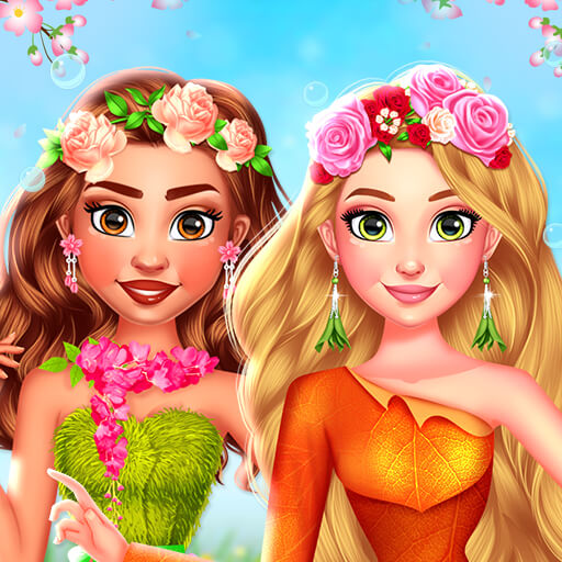 BFFs Flowers Inspired Fashion Dress Up Game