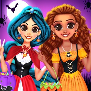 Princess Happy Halloween Party Online Game