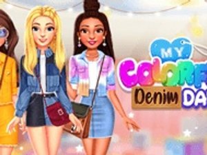 My Colorful Denim Days Dress Up Game