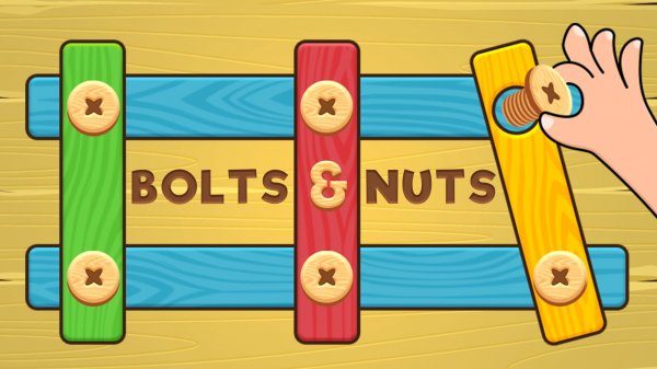 Bolts and Nuts Puzzle Game Online - Logic Puzzle Game